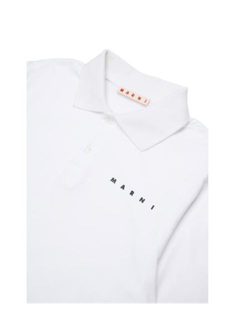Polo con logo MARNI KIDS | M01770 M00RF0M100